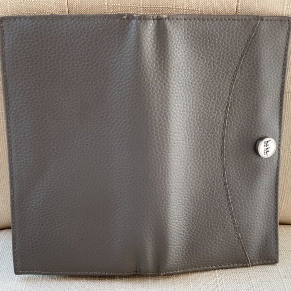 Nicole Miller Women Wallet Clutch Gray Leather Purse Card Holder Long Wallet - Picture 6 of 10